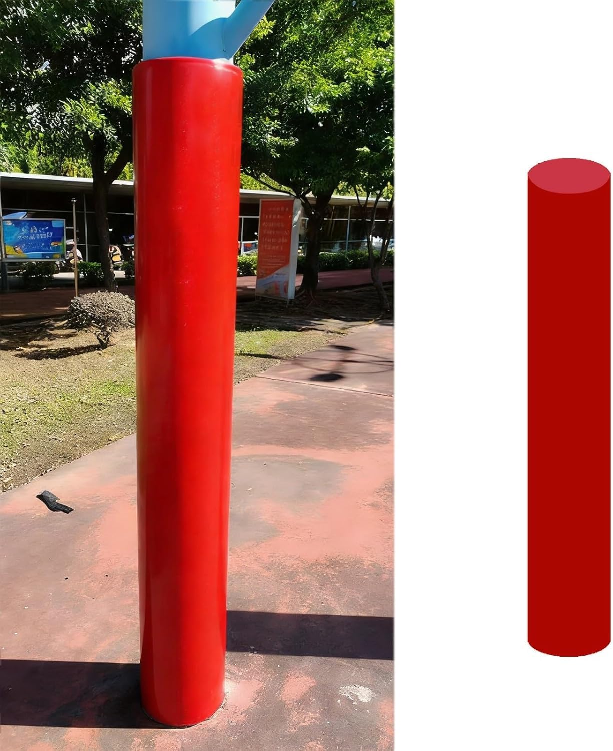Protectores para canastas de Baloncesto Canasta De Baloncesto, Postes De Cochera, Almohadillas Protectoras, Canchas Deportivas, Seguridad Al Aire Libre