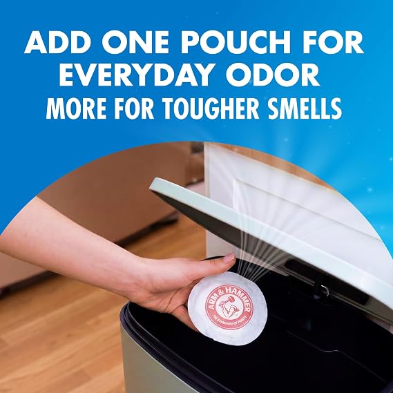 ARM & HAMMER Fresh Effects Odor Neutralizing Baking Soda Pouches, 5 Count, White