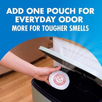 ARM & HAMMER Fresh Effects Odor Neutralizing Baking Soda Pouches, 5 Count, White