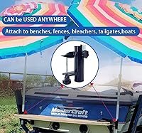 Vista 3 de MILIMOLI Abrazadera para silla de paraguas, clip para sombrilla de banco, soporte para sombrilla de patio, para sombrillas, banderas y cañas