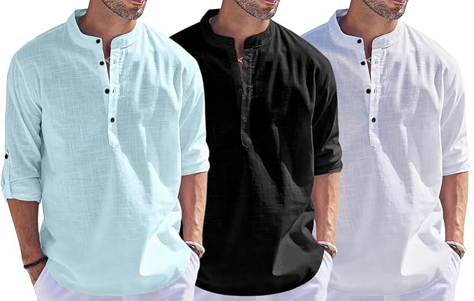 Men's Solid Regular Fit Dress Shirt