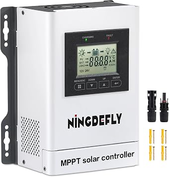 30A MPPT Solar Charge Controller 12V 24V Intelligent Regulator
