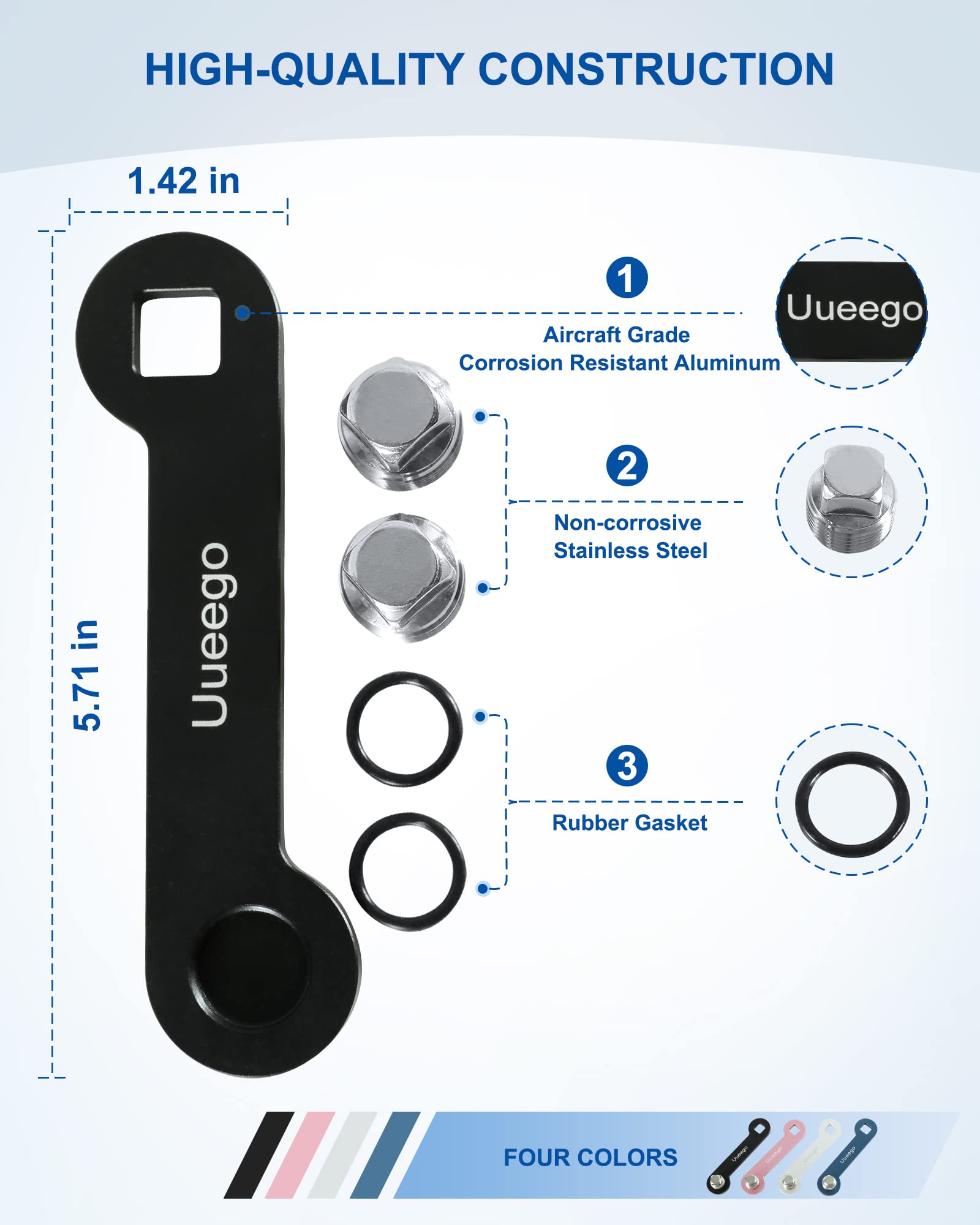 NEXDYNAMI HO5122 Standard Outboard Hose Kit 22 Feet Compatible with/Replacement for Seastar Solutions HO5122