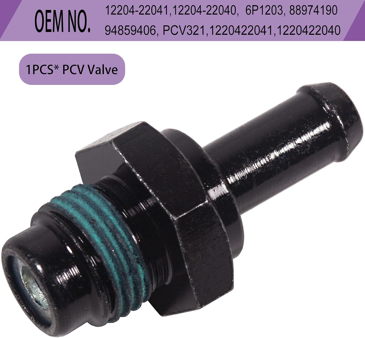 12204-22041 PCV Valve Compatible With Toyota Corolla 2000 2001 2002 2003 2004 2005 2006 2007 2008,Matrix 2003 2004 2005 2006 2007 2008,Chevrolet Prizm 2000 2001 2002.
