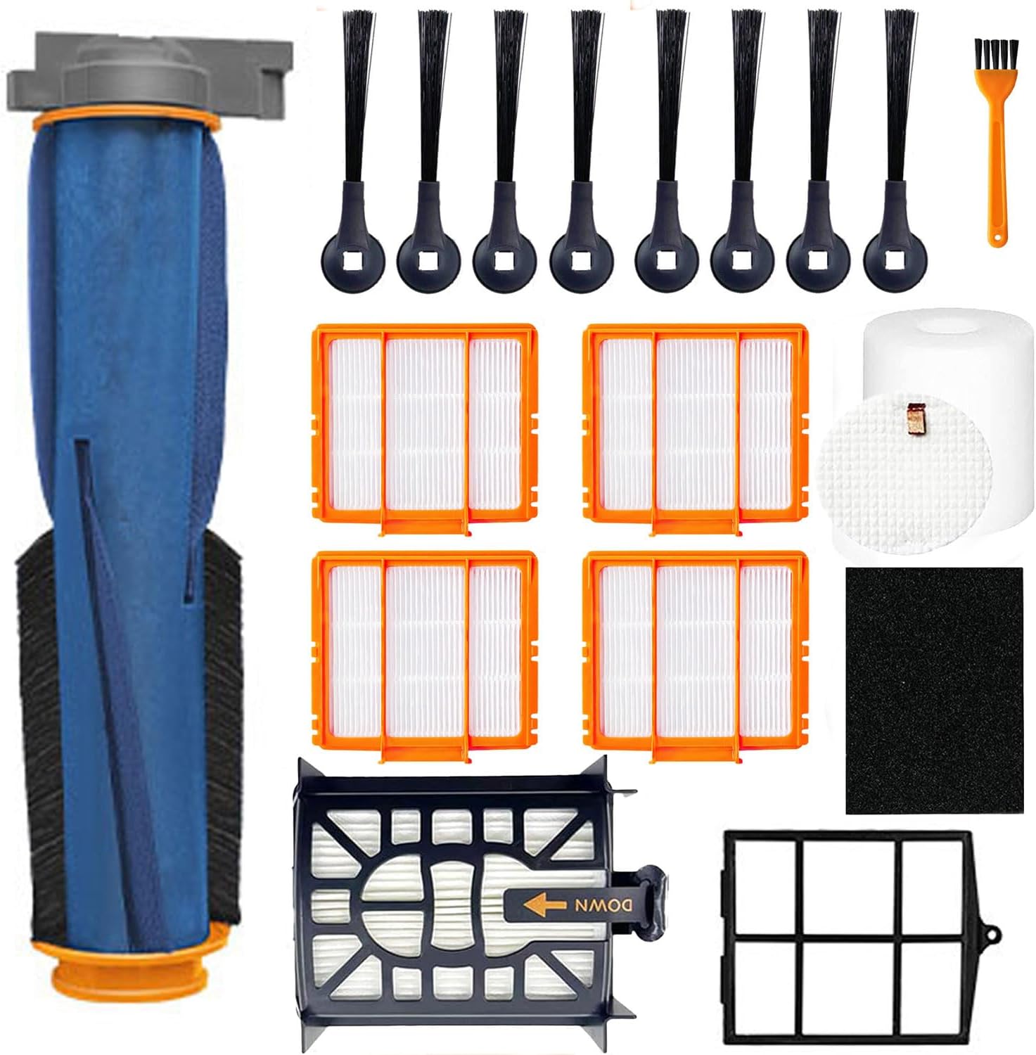 Replacement Part for Shark UR2650WS Matrix Plus 2-in-1 Robot Vacuum Cleaner Accessories Kit with Main Brush Filters Side Brushes Cleaning Tool