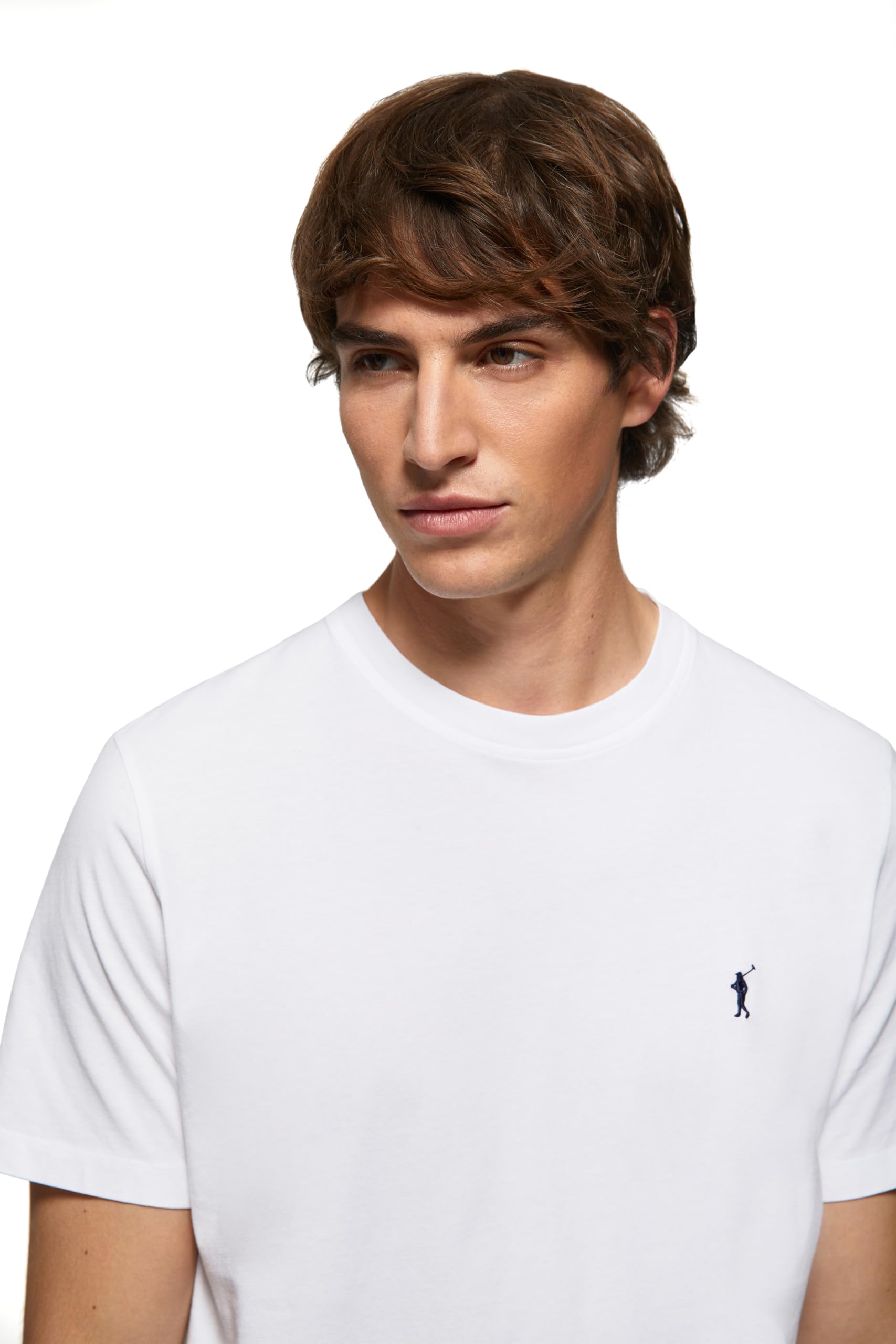 Polo Club Maglietta Basic Cotone con Logo Ricamato Uomo - T-Shirt for Men