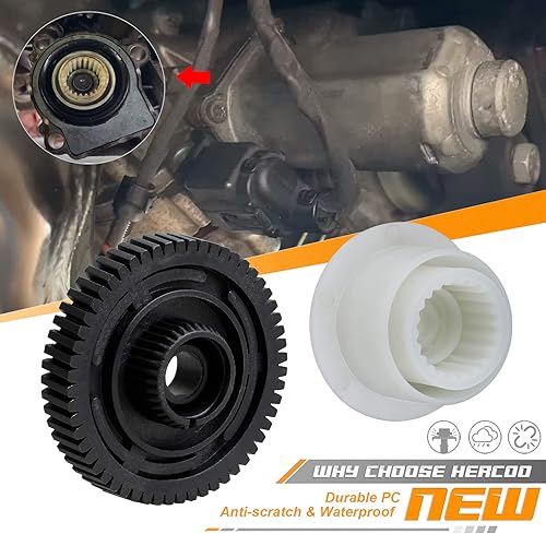 Miniatura 3 de HERCOO Caja de transferencia Motor Gear Actuador de fibra de carbono reforzado de nailon compatible con BMW X3 E83 E53 X5 Mercedes