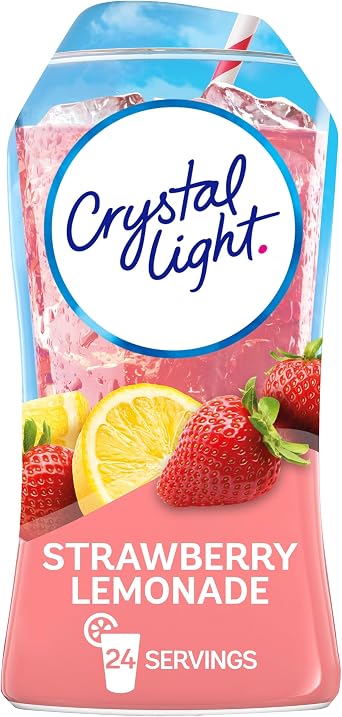 Crystal Light Liquid Drink Mix, Strawberry Lemonade, 1.62 Fl. Oz. Pack of 6
