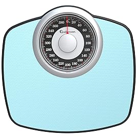 Adamson A25 Scales for Body Weight - Up to 400 LB - 5.3 Dial on 12.4 x 10.2 Platform - Anti-Skid Rubber Surface - High Precision Bathroom Scale Analog - Durable with 20-Year Assurance