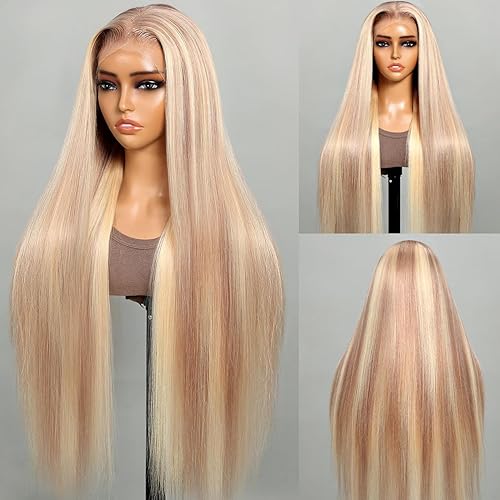 Arabella Peluca de cabello humano con encaje frontal 10613 de 13 x 4, sin pegamento, peluca de encaje frontal 12A, densidad del 210%, cabello