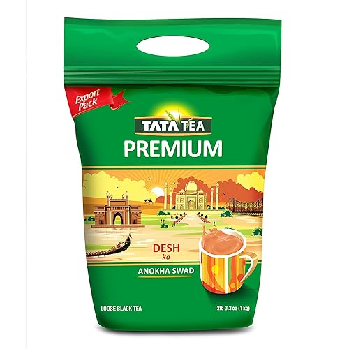 Tetley USA Tata Tea Premium, té negro de hoja suelta, té negro premium, 2.2 lbs, (Tata_2_South)