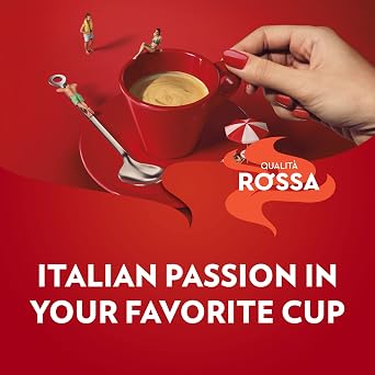 Lavazza Qualita Rossa Ground Coffee, Medium Roast, Arabica and Robusta Blend, 8.8 oz Brick