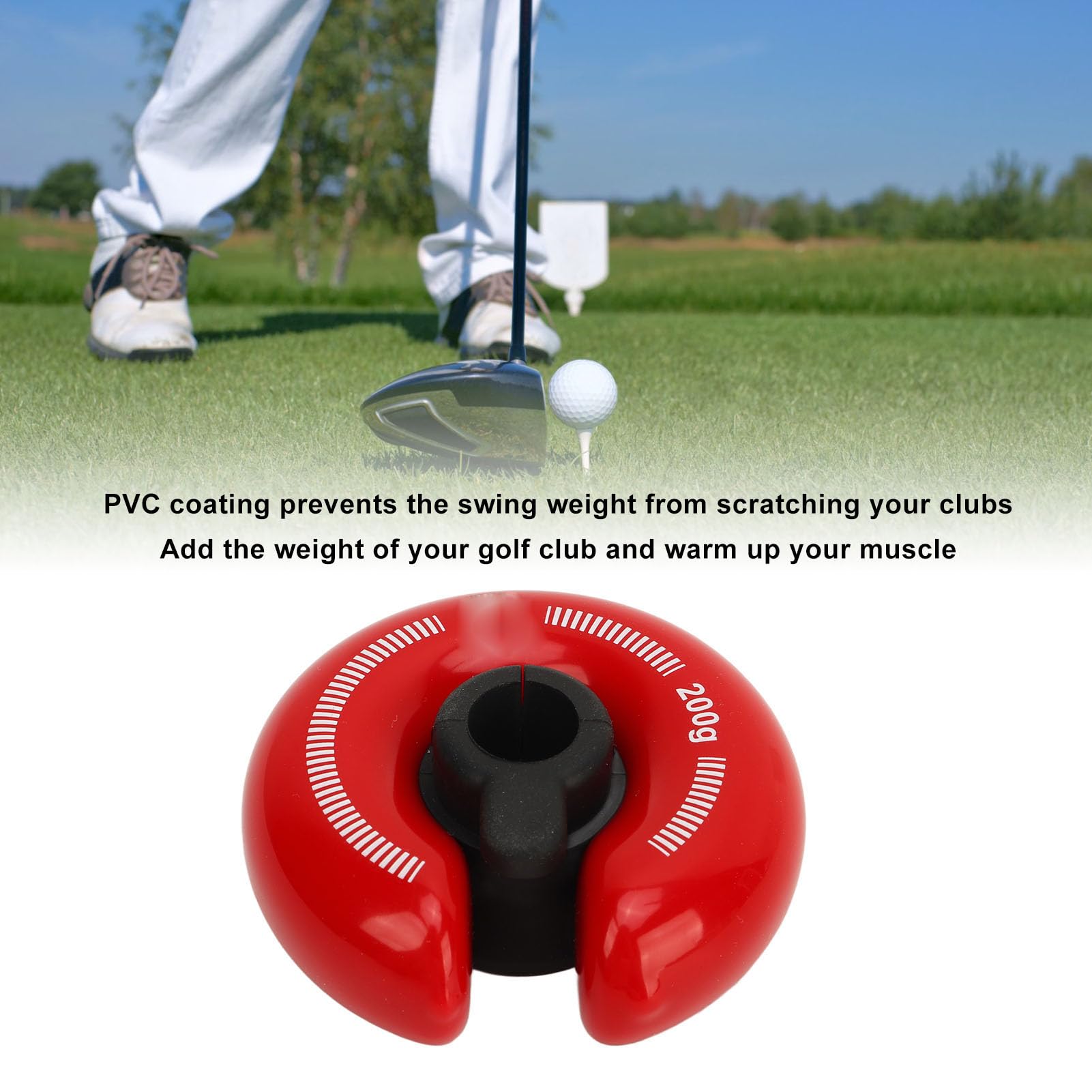 Golf Weight Rings, Golf Swing Weight Ring Red Scratch Golf Weights Swing Compact Golf Swing Trainer Ring for Training