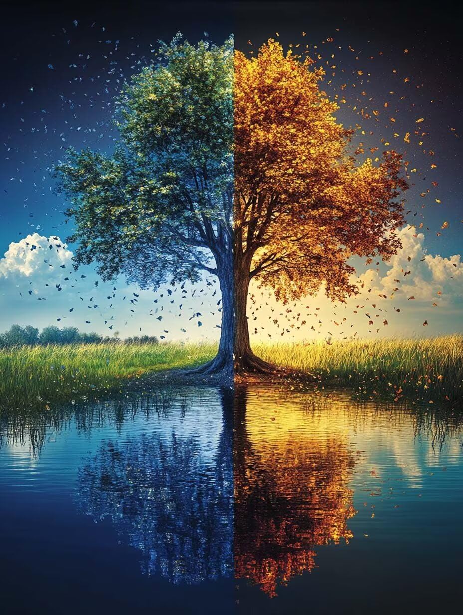 5D Diamond Painting Adultos áRbol De La Vida Pintura De Diamante Lago Manualidades Adultos DIY Dibujos Con Diamantes Cuadrado Completo Diamond Art Punto De Cruz Kit para Decoración 60x90cm L-JD26I