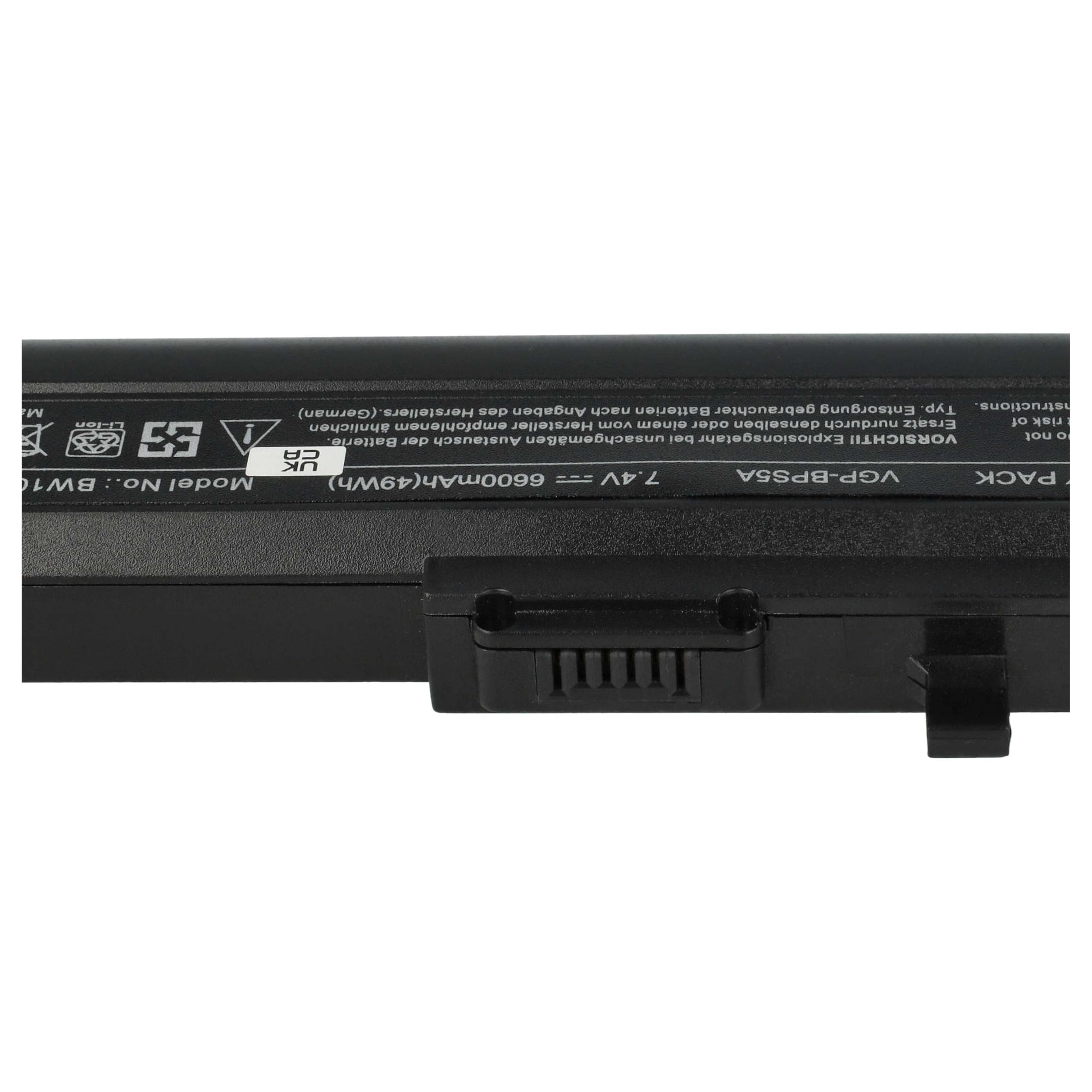 vhbw batteria sostituisce Sony VGP-BPS5, VGP-BPL5, VGP-BPL5A, VGP-BPS5A per notebook (6600mAh, 7,4V, Li-Ion)