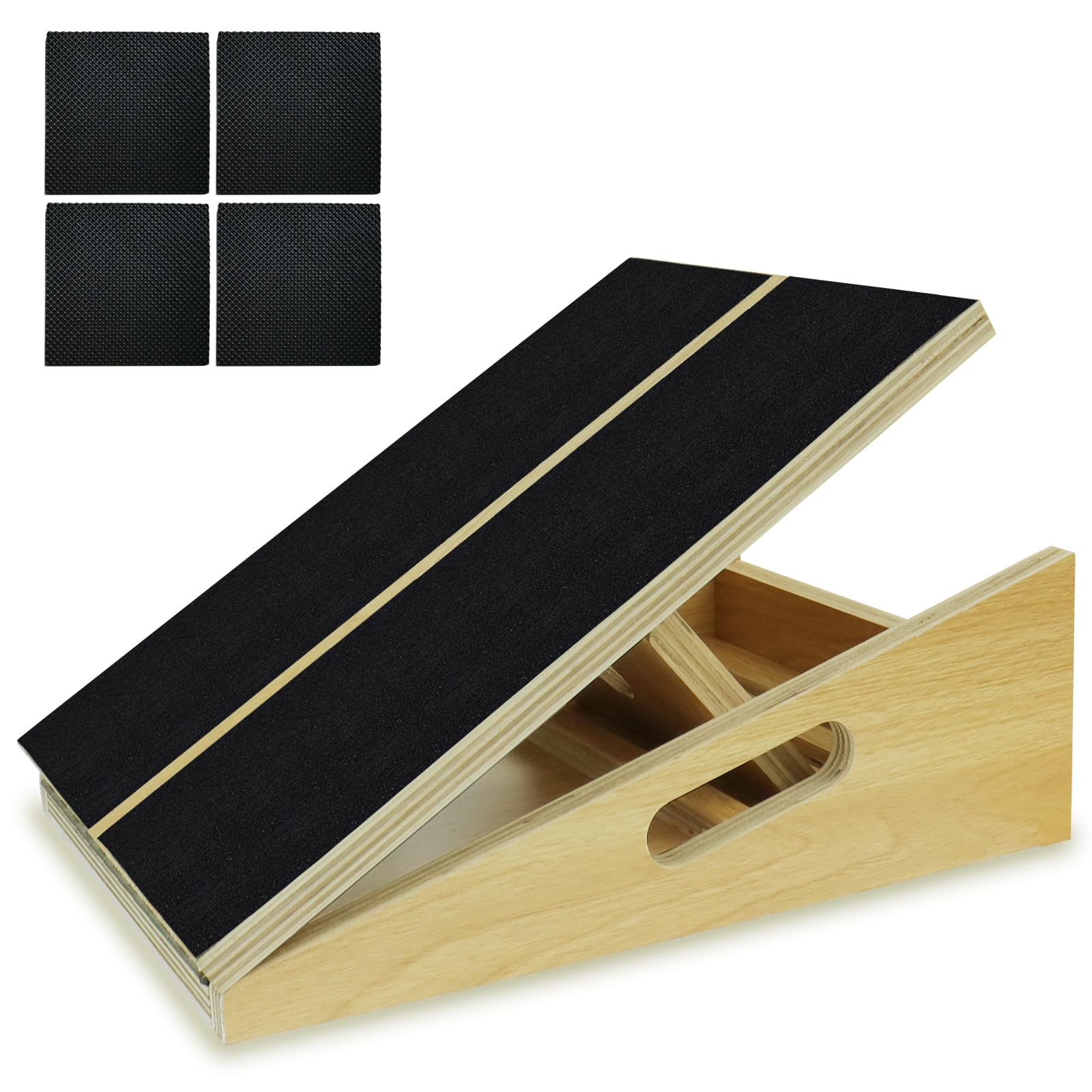 Professional Calf Stretcher Slant Board, (Strengthening and Thickening) Posture Board and Angle Board, Slantboard Ankles Wedge fit for Training Room, Gym, Rehabilitation Training, Stretching Training, Warm-up Training, Basketball Games, Football Games, Track and Field Games