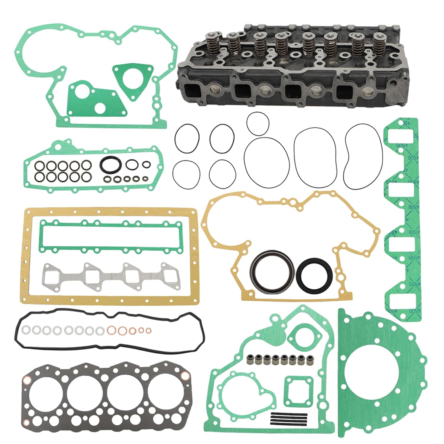 GXYWADY Complete Cylinder Head Assembly and Full Gaskets Kit Replacement for S4S Engine
