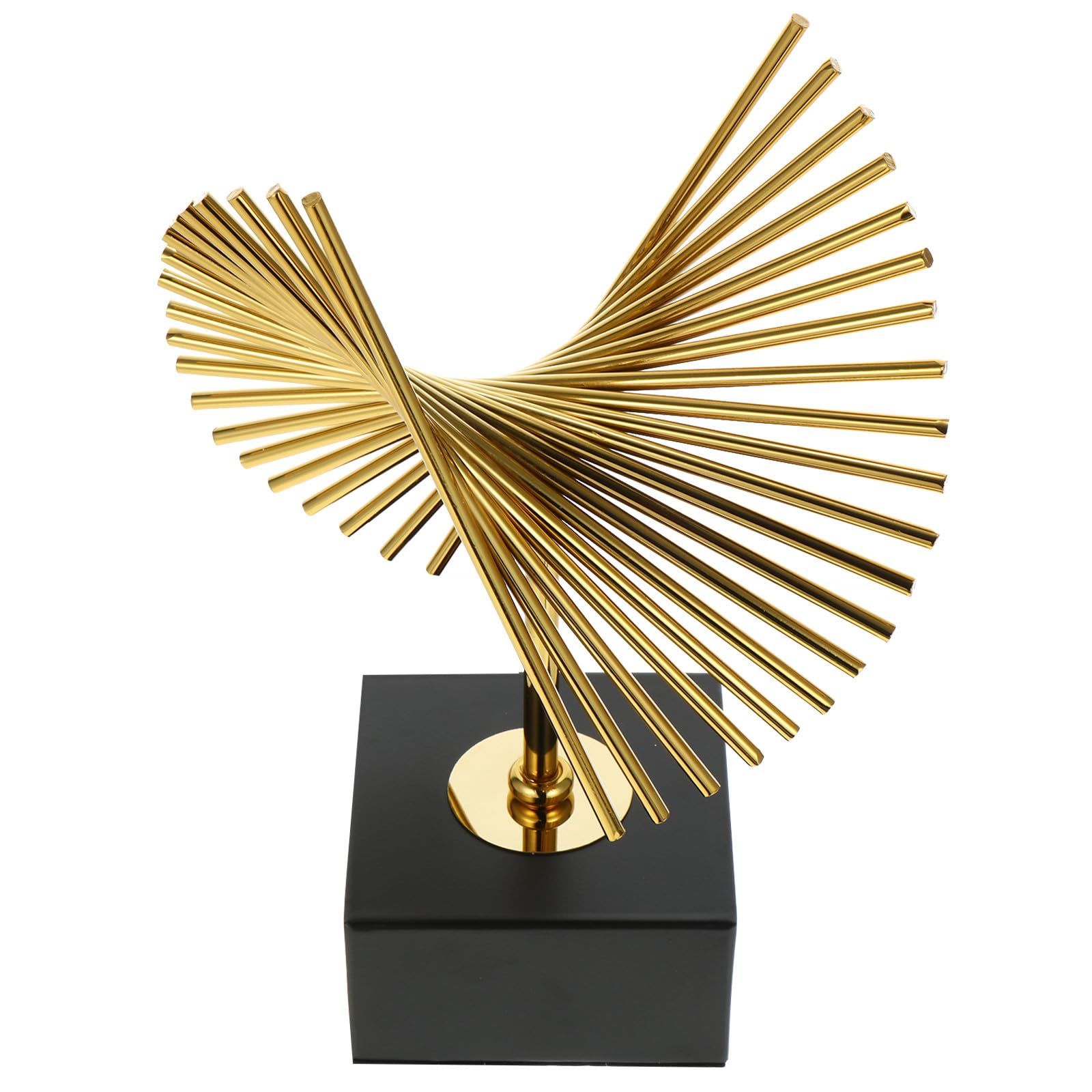 Anneome Abstrakte Eisen Skulptur Gold, Unregelmäßige Tischdekoration