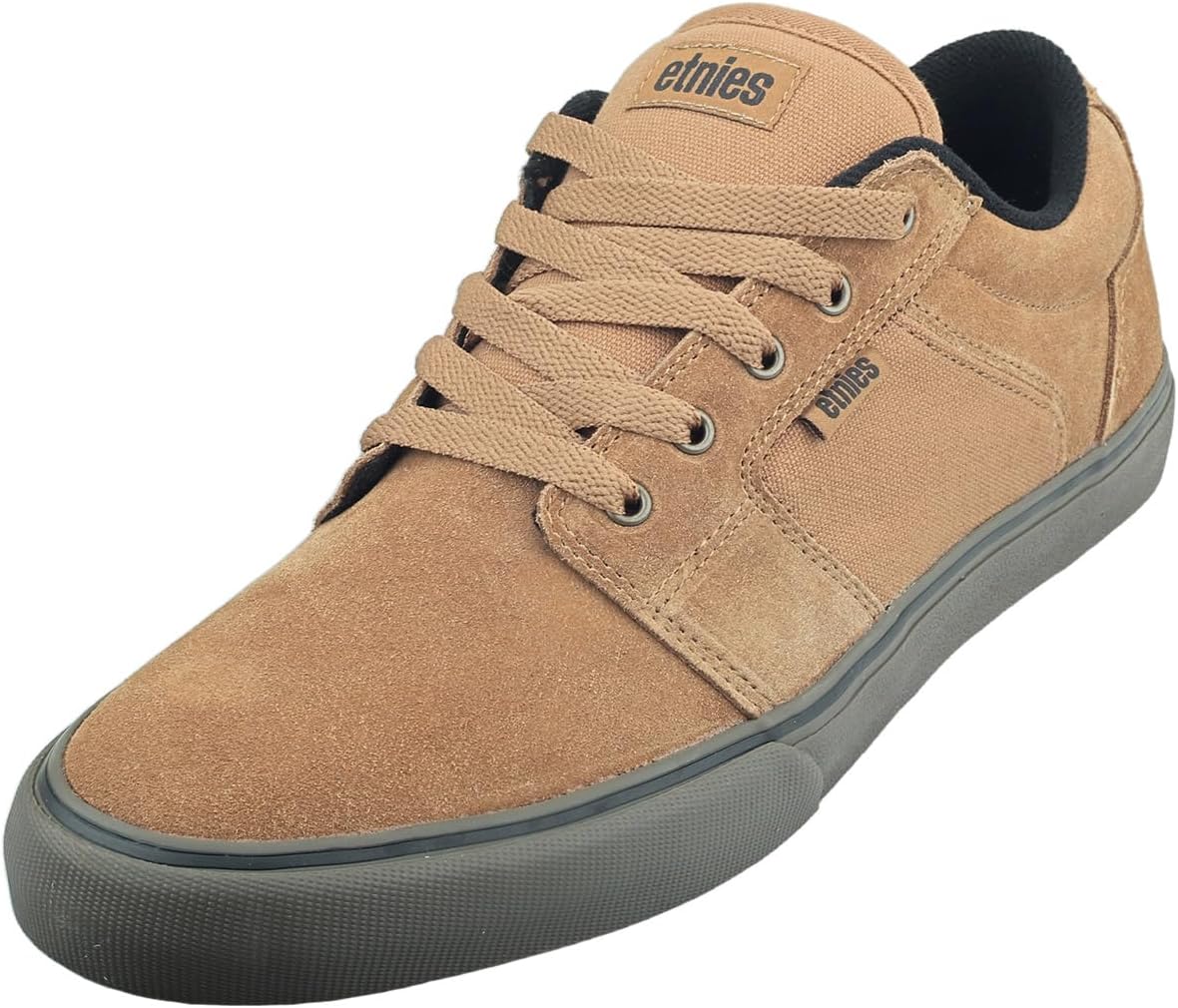 Etnies Barge LS – Classic Skate Look, Slim Vulcanized Silhoutte, Hefty Armored Collar, Reinforced Vulc
