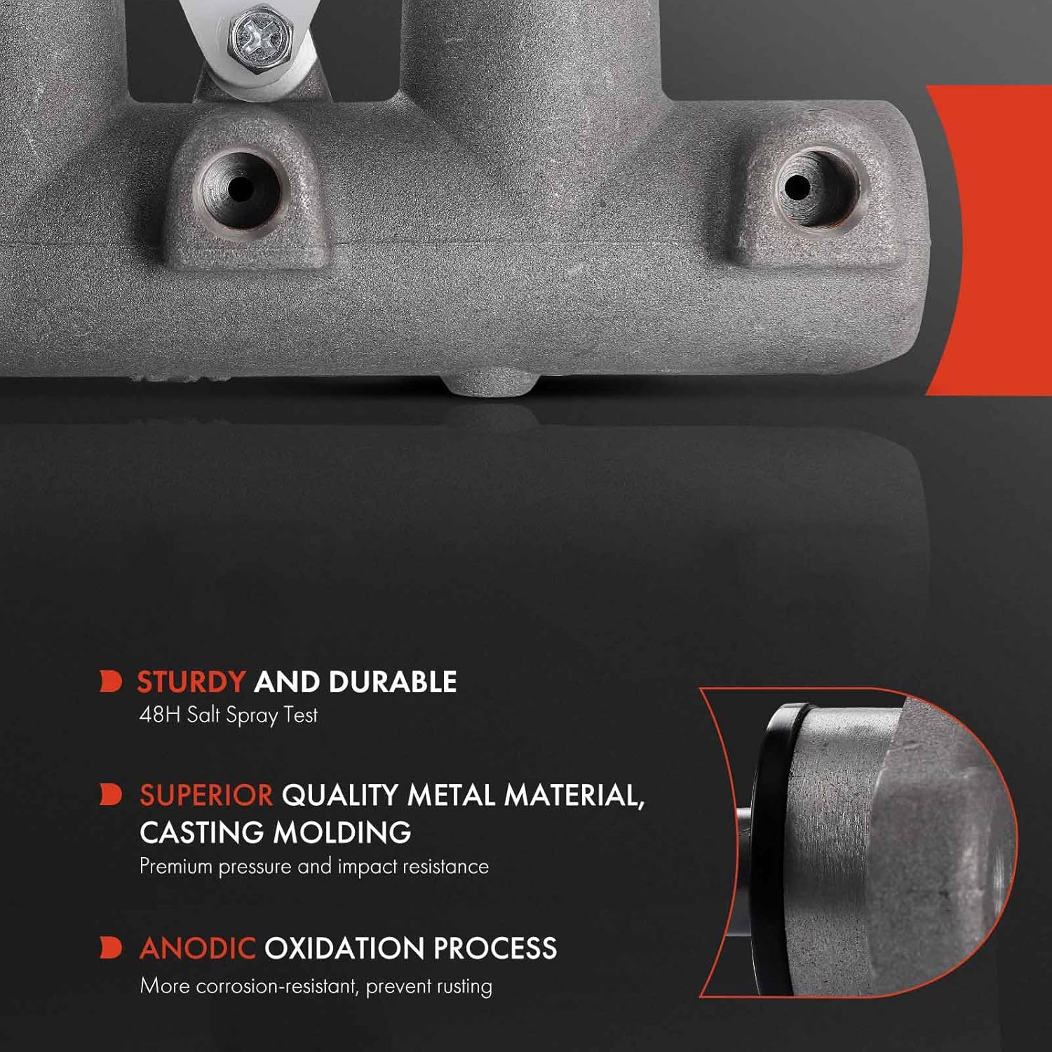 A-Premium Brake Master Cylinder with Reservoir and Sensor Compatible with Honda Vehicles - Element 2003 2004 2005 2006 - Replace# 46100SCVA51