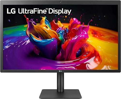 LG 24MD4KL-B - Monitor IPS ultrafino UHD (3840 x 2160) de 24 pulgadas, amplia gama de colores P3, brillo de 500 nits, Thunderbolt 3 (x2), puertos