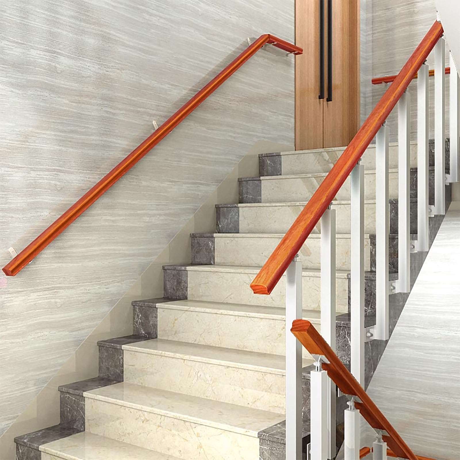 Postes De Balaustre De Escalera Cuadrados: Husillos De Barandilla De Metal Ajustables De 270° Con Base De Soporte Plano Y Kits De Tornillos; Los Postes De Hierro Blanco Son Adecuados Para Terrazas