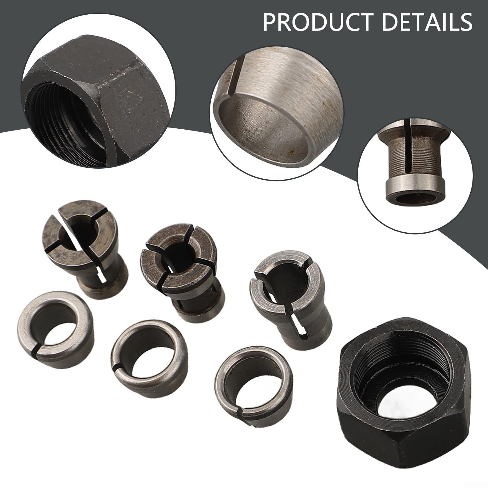 Spannzangenfutter-Adapter + Mutter Für Holzoberfr? Produktbild-Vorschau 3