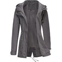 JEsilunmaMY Womens Lightweight Military Anorak Jackets Safari Hoodie Utility Drawstring Coat Windproof Windbreaker Raincoats