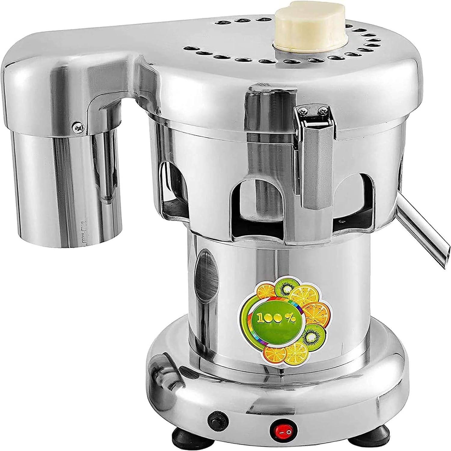 370W Heavy-Duty Commercial Juice Extractor - High-Speed Centrifugal Juicer at 2800 RPM for Fresh Fruit and Vegetable Juicing