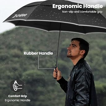 G4Free Strongest Golf Umbrella with Full Carbon Fiber 62 Inch for Rain Sun