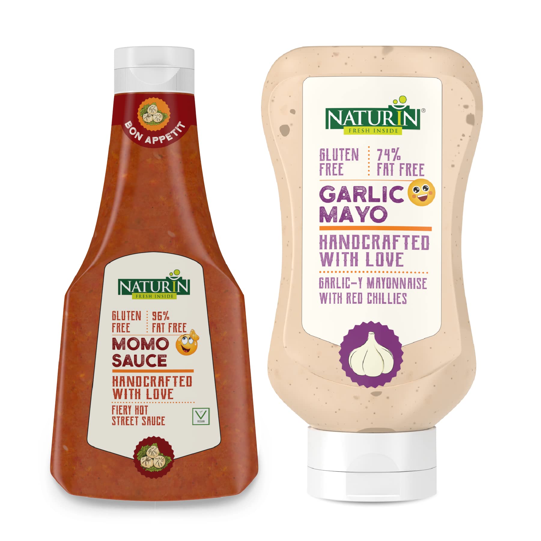 Naturin Momo Sauce 375g and Garlic Mayo 290g | Made using Red Chillies, Tomatoes, Onions, Ginger, Garlic (B097PZMNXF) Amazon Price History, Amazon Price Tracker