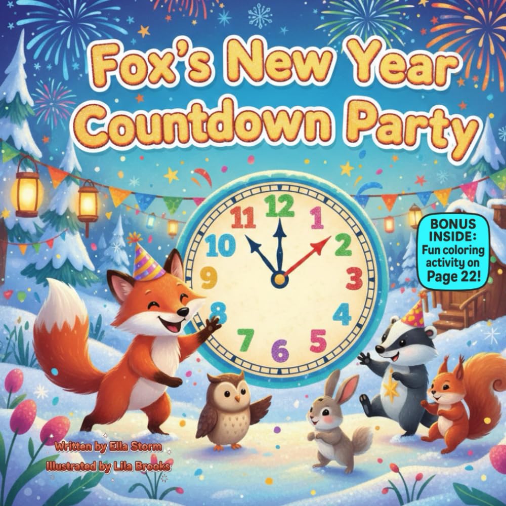 Fox’s New Year Countdown Party: A Fun Rhyming Picture Book About Counting Down, Sharing Joy, and Celebrating Together