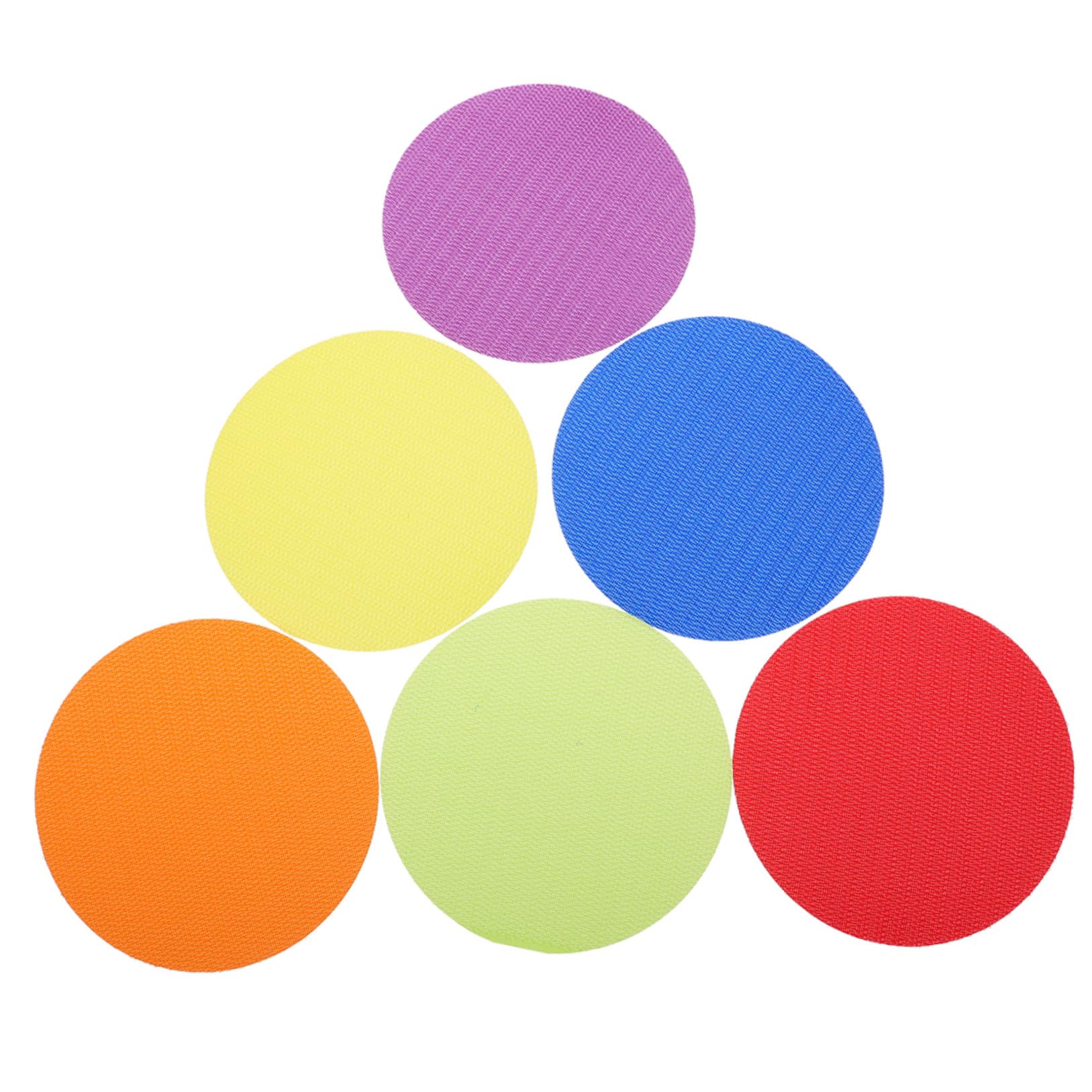 ERINGOGO Adesivi Rotondi per Tappeti 72 Pezzi in Nylon Colore Assortito Resistenti e Facili da Pulire per Attività Educative e Giochi in Asilo e Scuola Materna