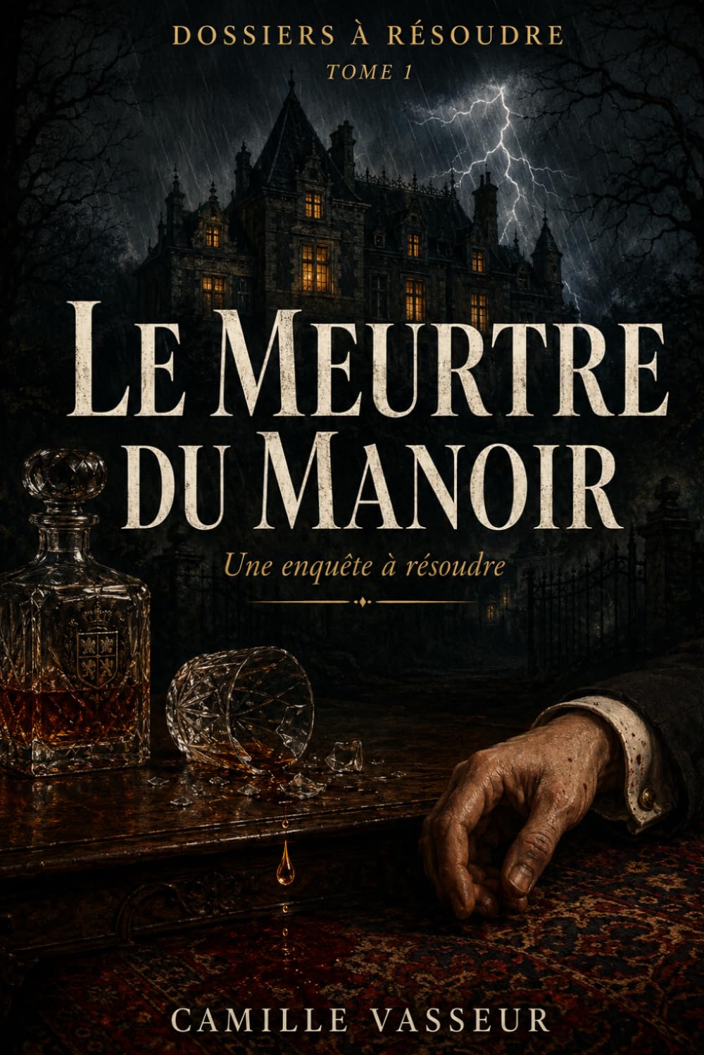 Le Meurtre du Manoir: Une enquête à résoudre - 12 suspects, 15 indices, un coupable - Livre-jeu polar pour adultes - Dossiers à résoudre Tome 1