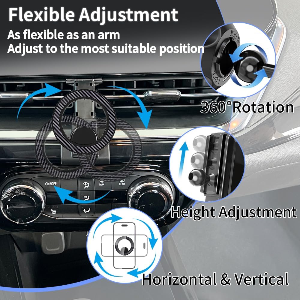 Car Magnetic Phone Holder for Chevrolet Chevy Trax 2024 2025 2026 Auto Interior Accessories Best Cellphone Mount Navigation Charging Mobile Cradle Cell Phones Screen Stand Dashboard Accessory
