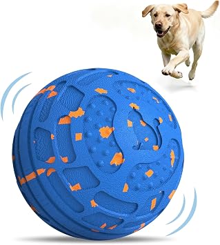 Interactive Dog Ball, Auto Rolling Smart Dog Toy for Aggressive Chewers, Bouncy Throwable Dog Enrichment Toy with 3 Rolling Modes, Type-C Rechargeable, IP54 Washable for Small Medium Large Dogs