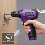 Drill Tool Kit: 8V Cordless Power Drill Home Tool Set, Purple
