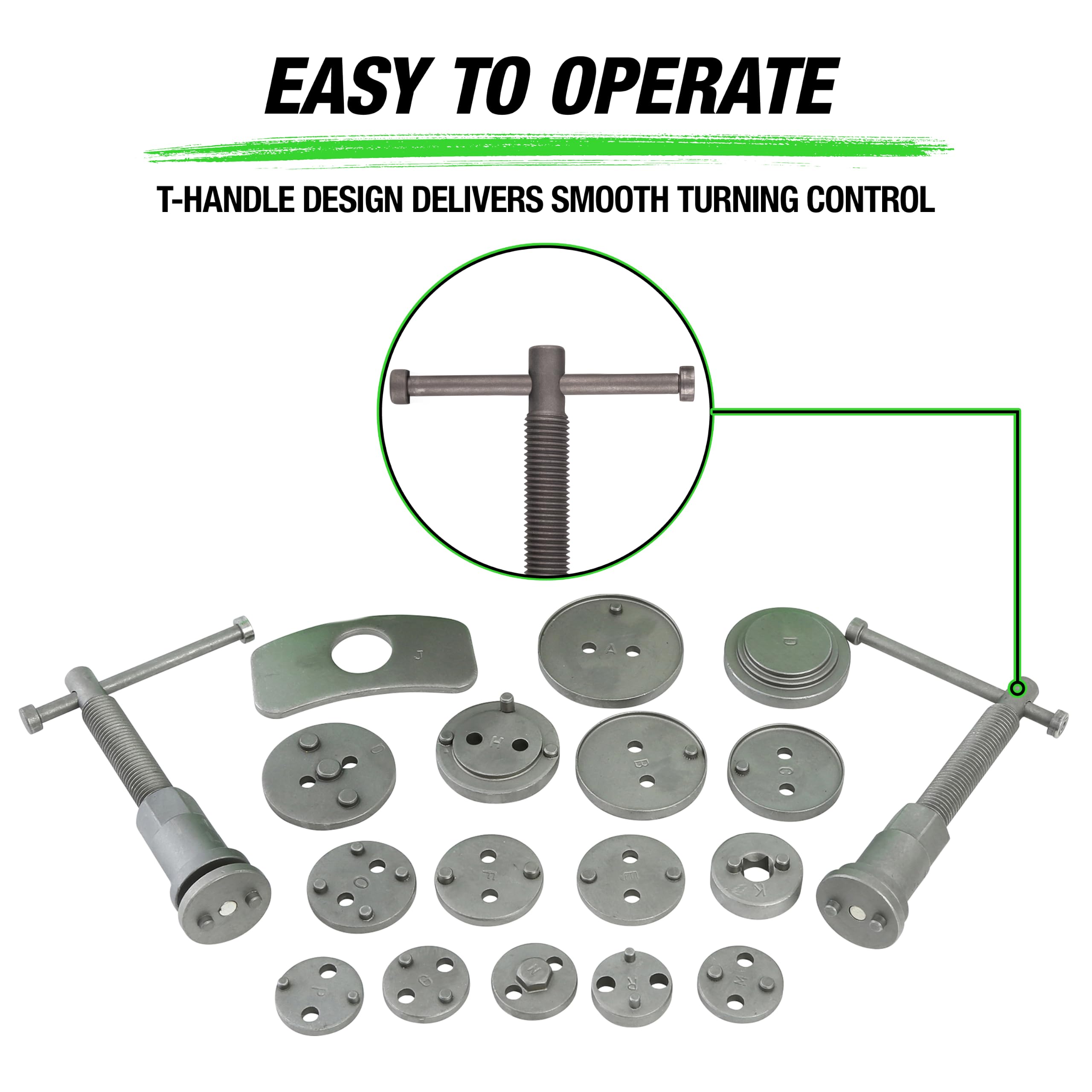 Amazon.com: OEMTOOLS 27113 18 Piece Disc Caliper Set, For Domestic
