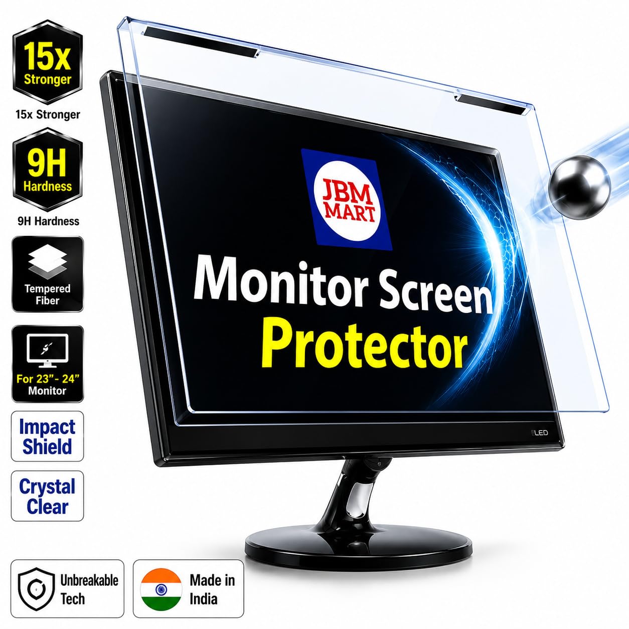 24 Inch Monitor Screen Protector - Scratch Guard -2