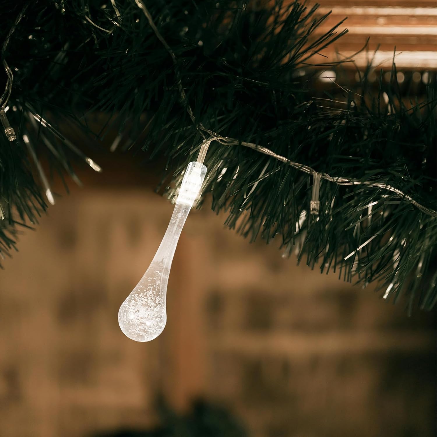 80pcs Water Drop Fairy Light Shade - String Lighting Bulbs Replacement - Decorative Teardrop Shaped Bulbs for Garden Holiday Party Hanging Ornaments