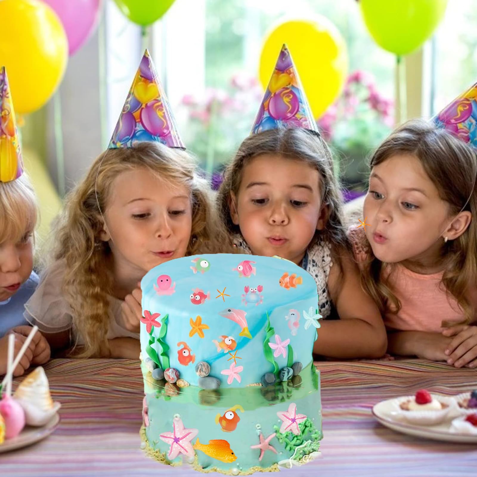 10er-Set Meerestiere Cake Topper – Bunte Figuren Für Kindergeburtstag & Ozean-Party