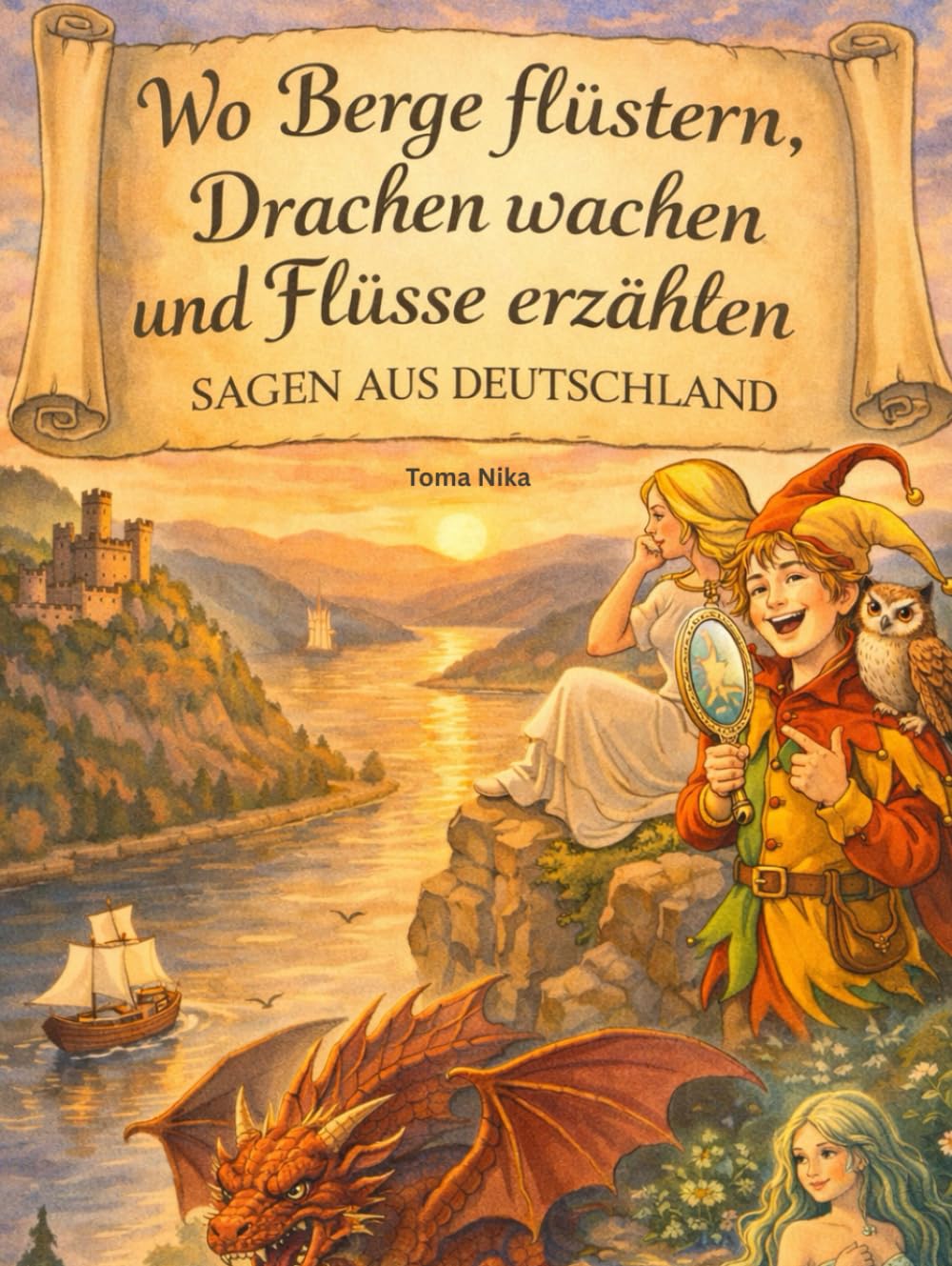 Wo Berge flüstern, Drachen wachen und Flüsse erzählen: 30 deutsche Sagen voller Abenteuer kindgerecht neu erzählt