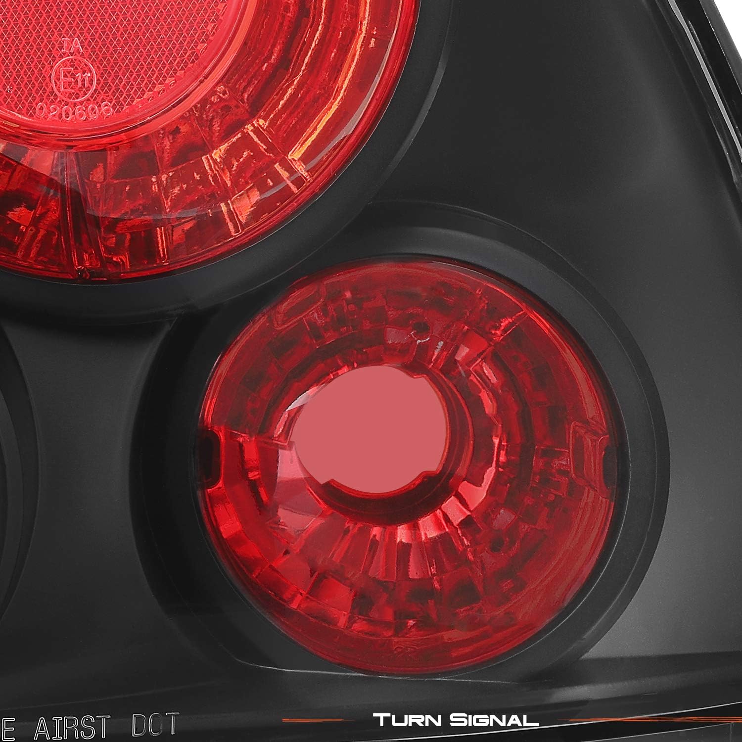 AKKON - For Honda Accord Coupe 2 Door/Sedan 4Dr Black Bezel Rear Tail Lights Brake Driver/Passenger Lamps Pair