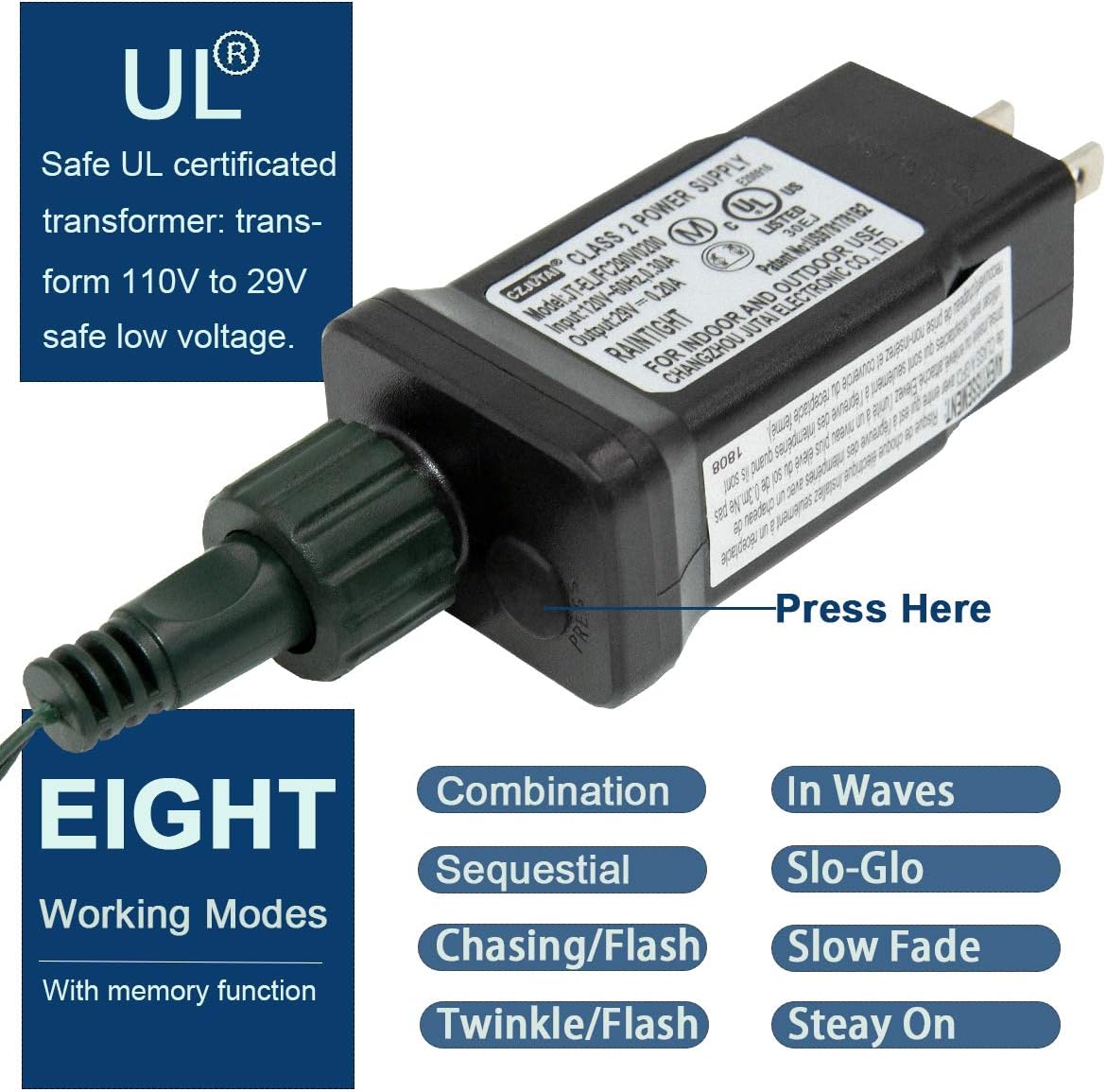 Authеntіс Crаzу Dеаlѕ Decute 800LED 272ft Christmas String Lights UL Certified 8 Modes, Waterproof Outdoor Indoor Twinkle Starry Light for Christmas Tree Patio Garden Party Decor, Multicolor