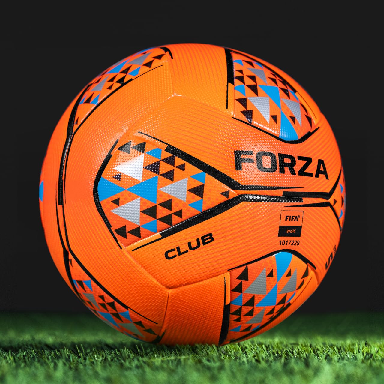 FORZA Club Footballs - Premium Match Footballs for Consistent Training & Match Performace [3 Sizes] - Pack of 1, 3 or 30 (Orange & Blue Size 5, Pack of 3)