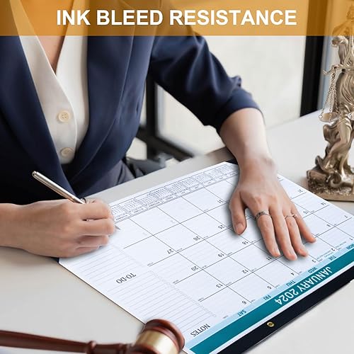 Miniatura 6 de Calendario de escritorio 2024  18 meses, funciona desde enero de 2024 a junio de 2025  Planificador grande de escritoriopared de 17 x 12 pulgadas