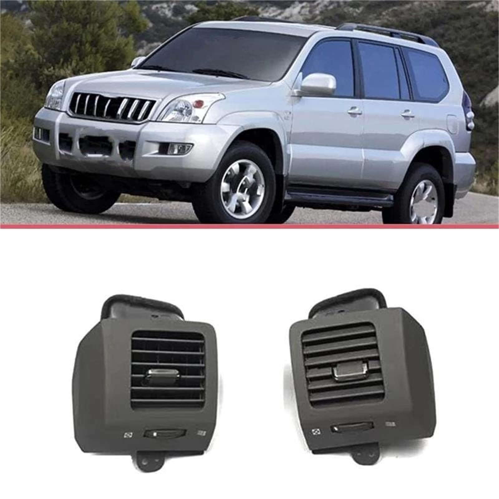 Dla Lexus, dla GX470 2003 2004 2005 2006 2007 2008 2009 klimatyzacja klimatyzator kratka deska rozdzielcza wylot wentylacyjny Kratka wentylacyjna do samochodu