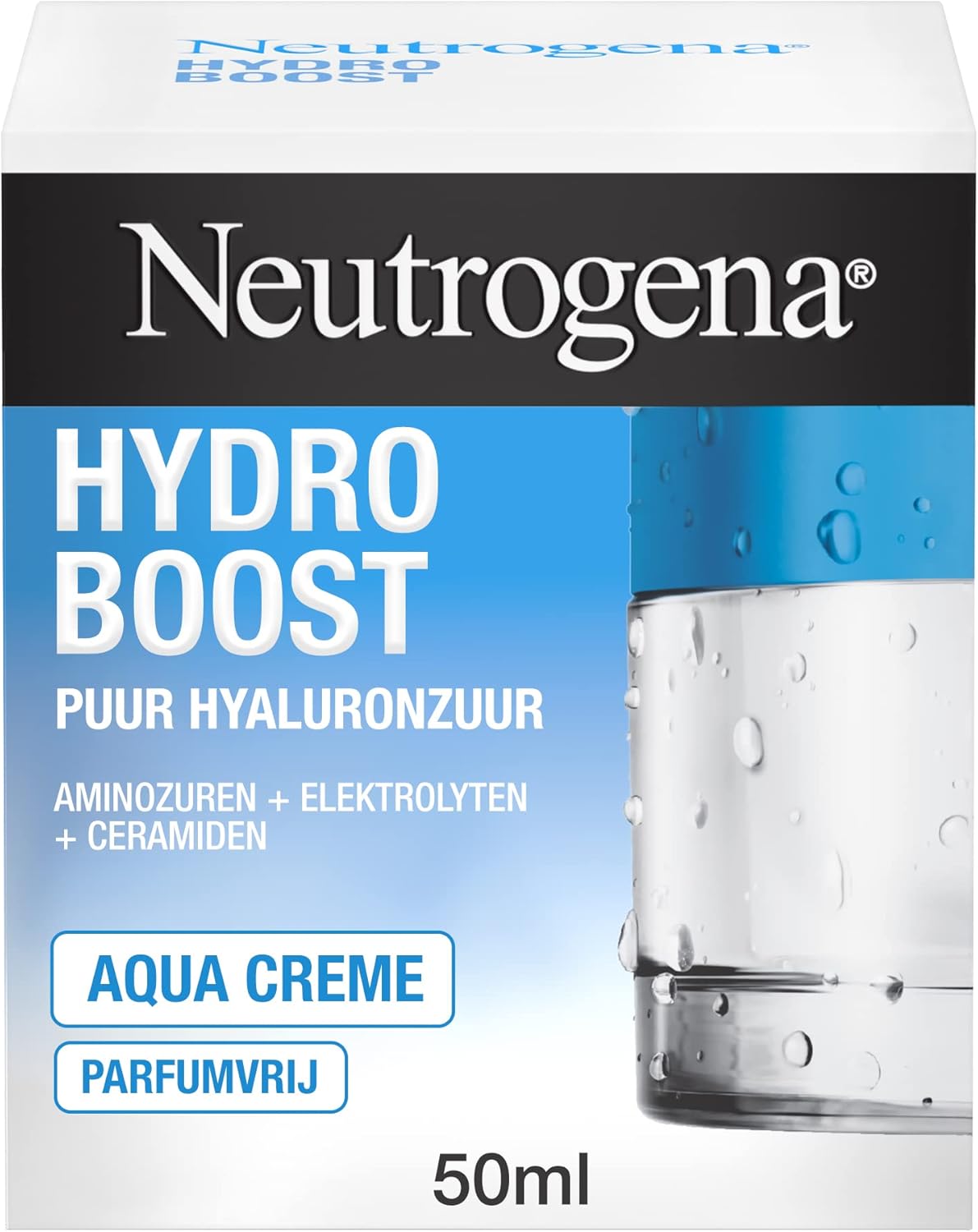 Neutrogena® Hydro Boost Gel Crème, klinisch bewezen 72 uur hydratatie voor een soepele, gezond uitziende huid, 50 ml