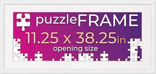 Miniatura 49 de Poster Palooza Kit de marco de rompecabezas de 26.5 x 38.5 pulgadas, incluye hojas de pegamento para rompecabezas, marco de rompecabezas de madera