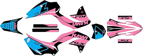 Kit de gráficos para Kawasaki KLX 230R (2020-2024) Legend Series Rosa 09 Mil  Adhesivos para motocicleta Dirt Pit Bike, calcomanías automotrices de